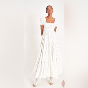 Ryan Dress in Catalina White LoveShackFancy